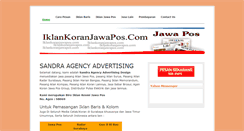 Desktop Screenshot of iklankoranjawapos.com